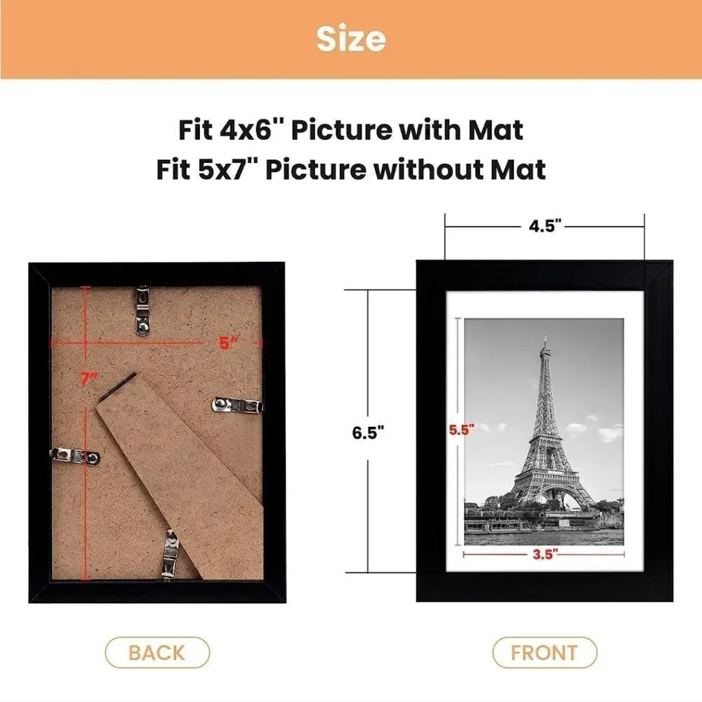 NWT, 5x7 Black Picture Frame